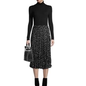 Time and Tru black and white polka dot skirt